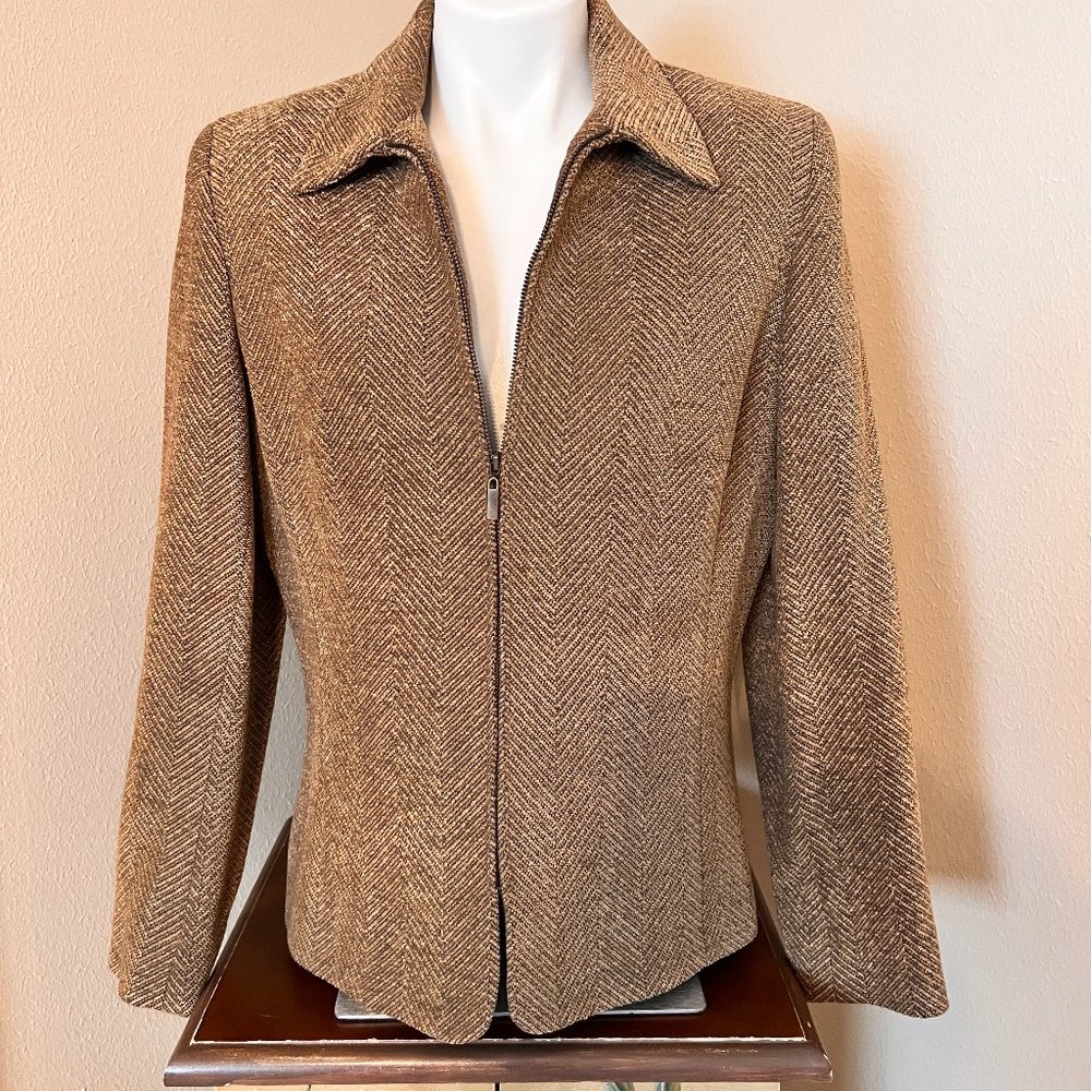 Liz Claiborne Zip Front Blazer - Size 8